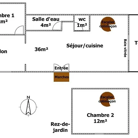 Hébergement de vacances Maison Rénovée Près De La Avec Jardin Clos Et Parking - Fr-1-426-562 Barbâtre